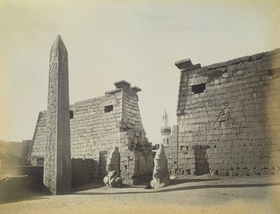 Temple of Luxor, 1878 by English Photographer